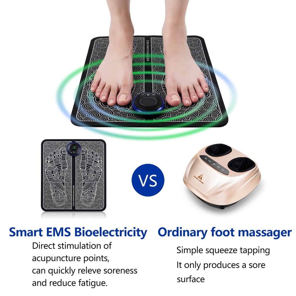 EMS Foot Massager Mat - USB Rechargeable Foot Massage Pad