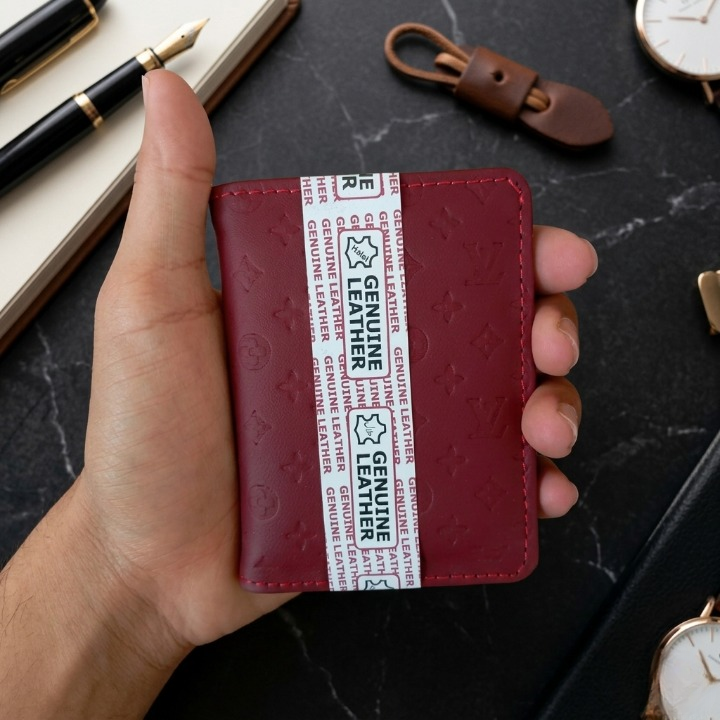 Premium Stylish LV Wallet - Elegant Designer Leather Men's Slim Wallet