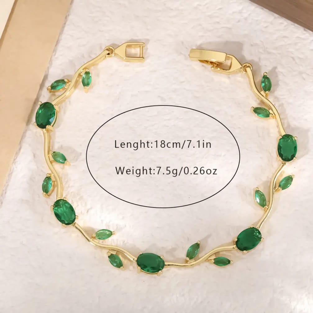 Tulip Bracelet - Premium Stainless Steel Elegant Women's Bracelet, Golden Red