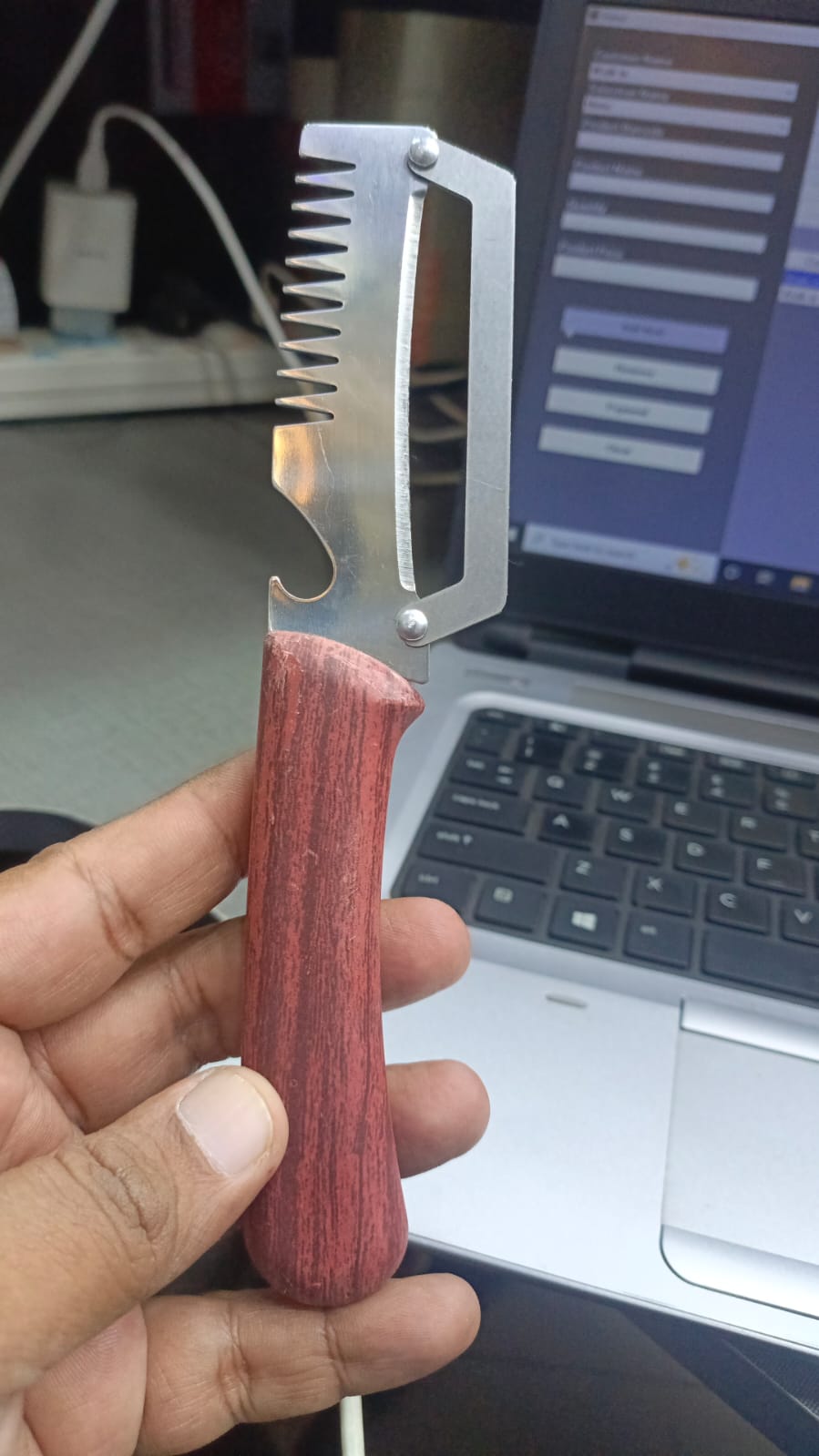 3 In 1 Stainless Steel Peeler Knife - Multi-Purpose Kitchen Tool for Cooking