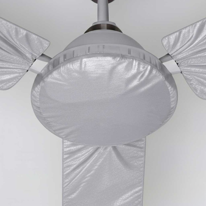 Dustproof Parachute Ceiling Fan Cover Set - 3 Blade & 1 Motor Cover