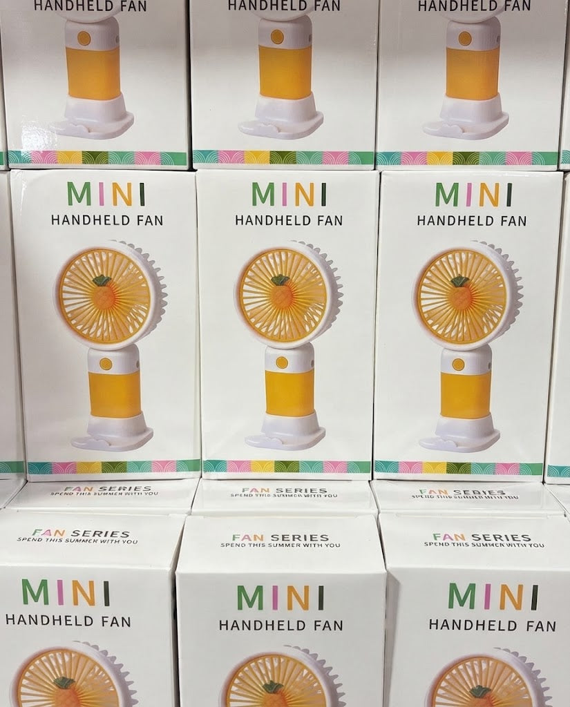 Portable Mini Handheld Fan - USB Rechargeable, Random Color