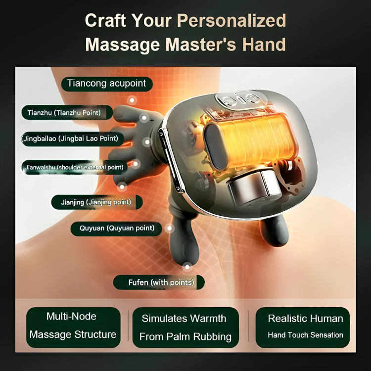 Smart Finger Pressure Neck Massager - Electric Relaxation & Massage Device