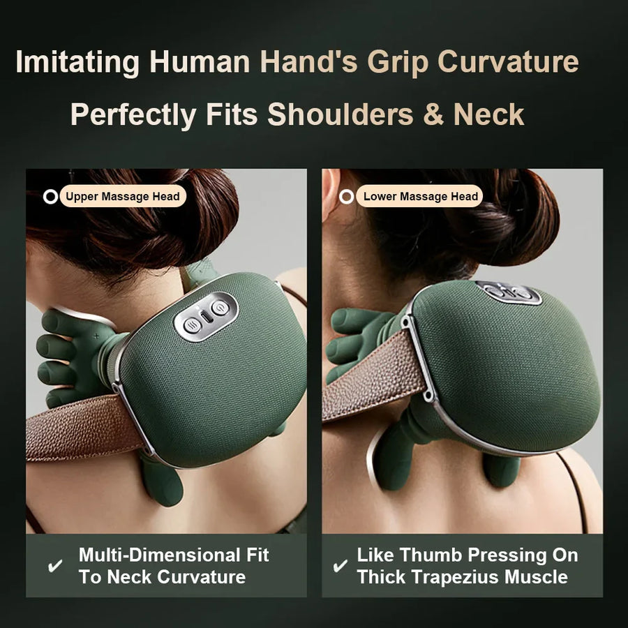 Smart Finger Pressure Neck Massager - Electric Relaxation & Massage Device
