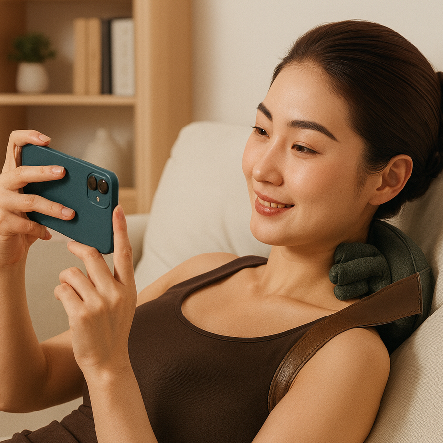 Smart Finger Pressure Neck Massager - Electric Relaxation & Massage Device