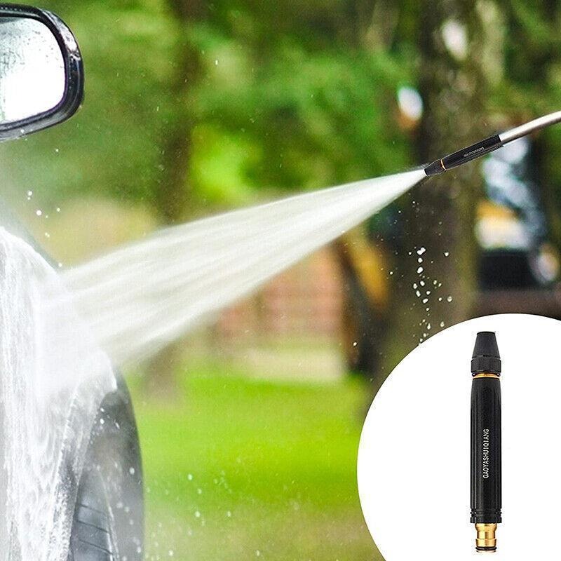 High-Pressure Metal Water Gun Nozzle - Powerful Hose Sprayer for Car & Home